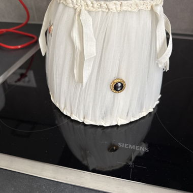 White Fabric Lampshade