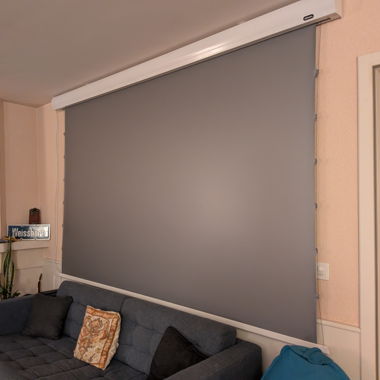 Graue Wand-Projektionsleinwand