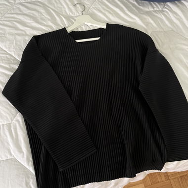 Homme Plisse Issey Miyake Top Noir