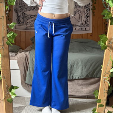 vintage blue flared nike track pants