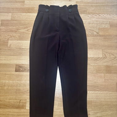 Brown High-Waist Pants