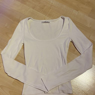 T-shirt blanc à manches longues