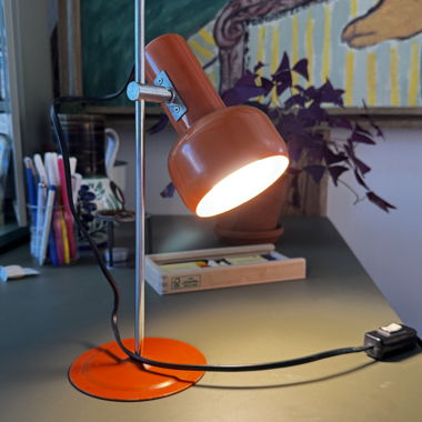 Orange Table Lamp
