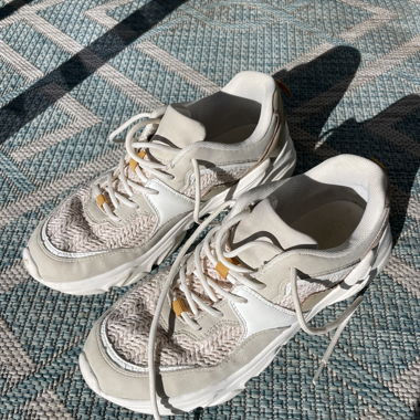 White sneakers