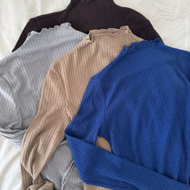 4 t-shirts côtelés SHEIN