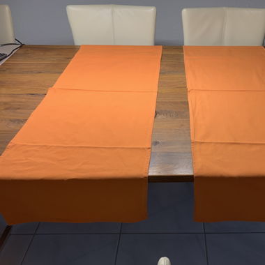 2x Tischläufer / Tischtuch Orange 