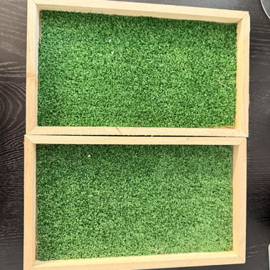 Set decorativo in legno