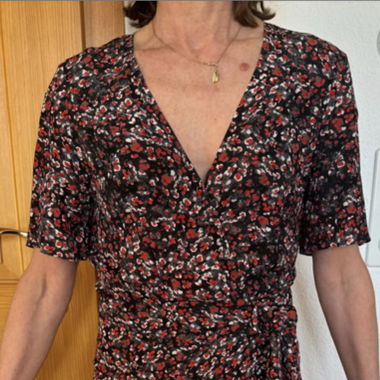 Robe portefeuille colorée