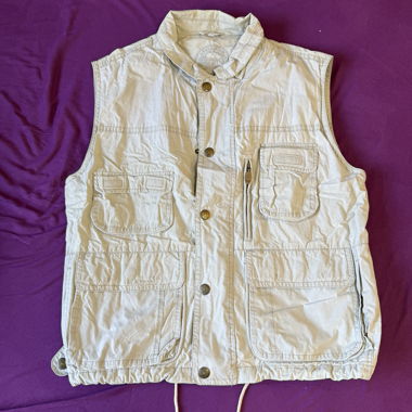 Gilet beige multitasche taglia L