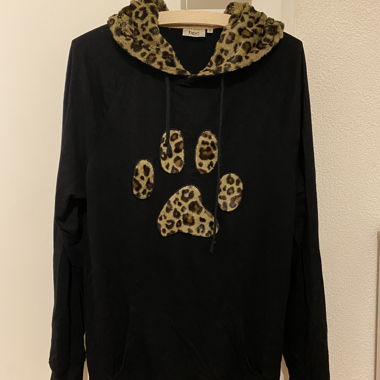 Kaputzenpullover mit Leo-Ohren