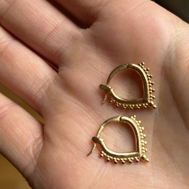 22k Gold Vermeil Ohrringe