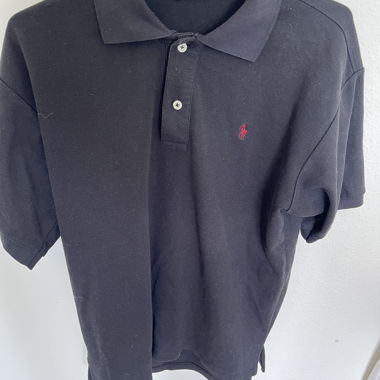 Schwarzes Polo Ralph Lauren Poloshirt L