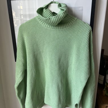 Bel maglione di cotone in Limegreen…