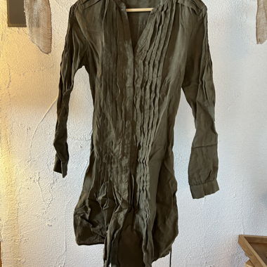 Massimo Dutti khaki shirt dress
