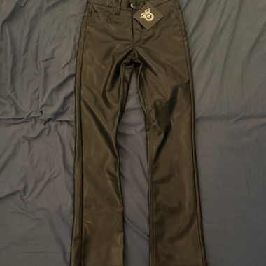 Black MILYUN Faux Leather Pants Size S