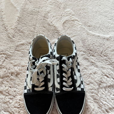 Vans Checkerboard Shoes white/black