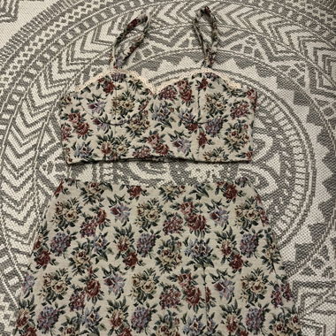 Ensemble crop top jupe