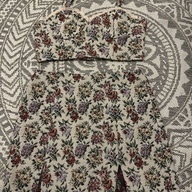 Crop top and skirt set