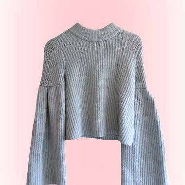 Pull en laine manches évasées
