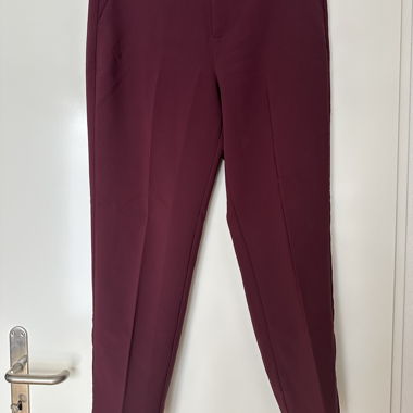 Pantaloni in tessuto bordeaux