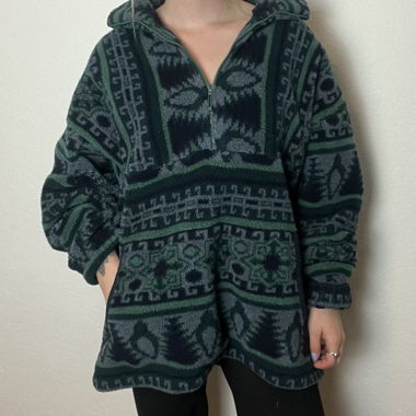 Oversized Teddy Fleece Jacke/Hoodie