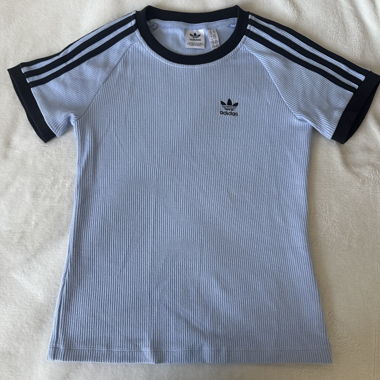Adidas 3 Stripes Ribbed T-shirt