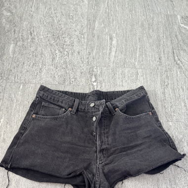 Schwarze Jeans Shorts