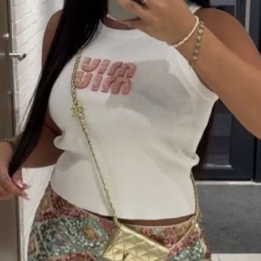 Top in maglia Miu Miu