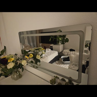 Rectangular Wall Mirror with LED