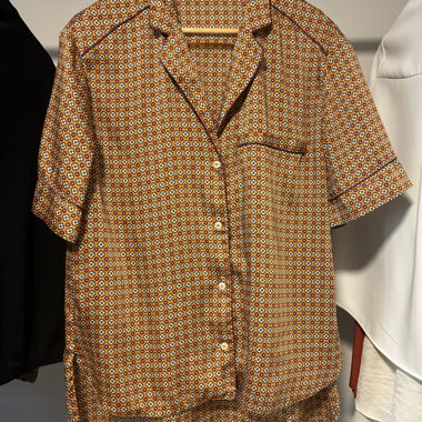 Camicia a maniche corte con motivo