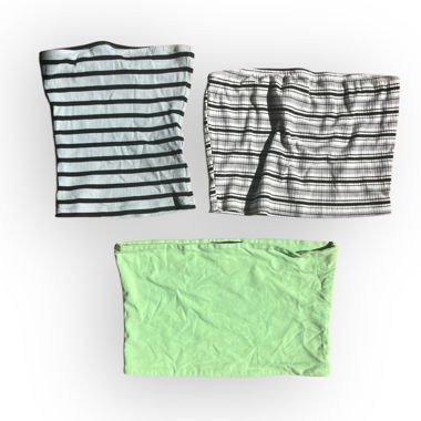 Trois crop tops