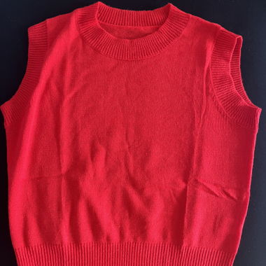 Red Sweater Vest - Roter Pullunder 