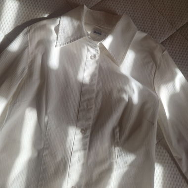 Camicia bianca a righe