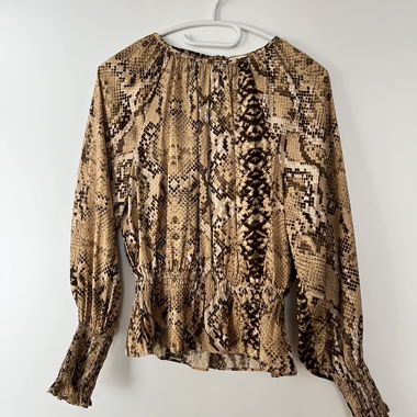 Bluse schlangenmuster