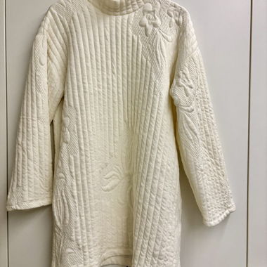 Abito maglione strutturato bianco ZARA