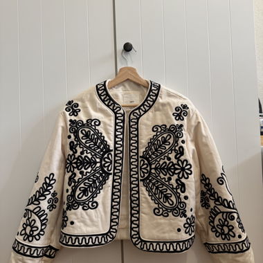 VESTE BRODÉE COTON 