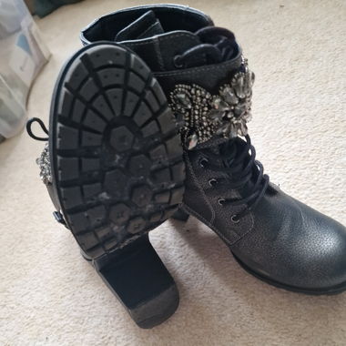 Glitzer Stiefeletten