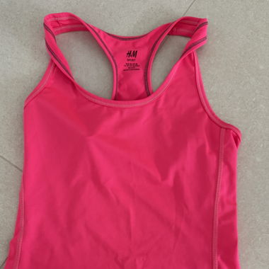 Rosa Sporttanktop H&M