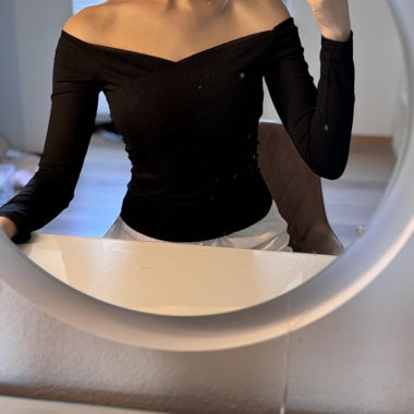 Off-the-shoulder sweater