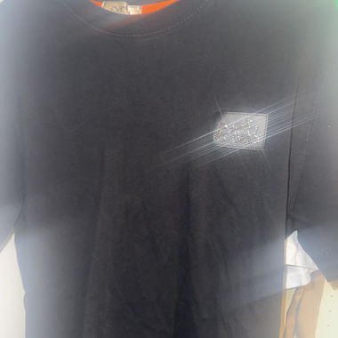 T-shirt noir Hermès