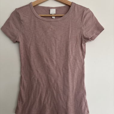 H&M Basics Pink T-Shirt, Size S