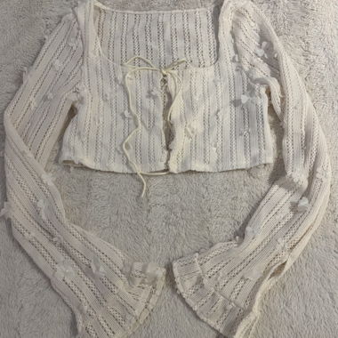Cardigan con fiori