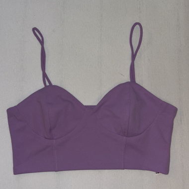 Top corto viola
