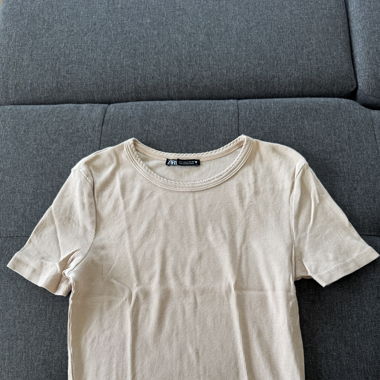 T-shirt beige 