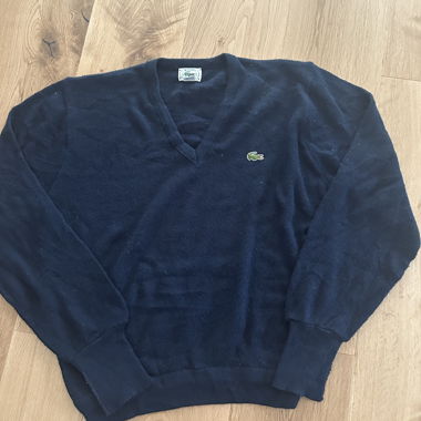 Pull Lacoste bleu foncée 