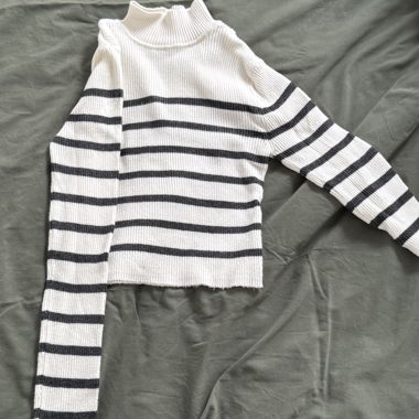 crop top à manche longue