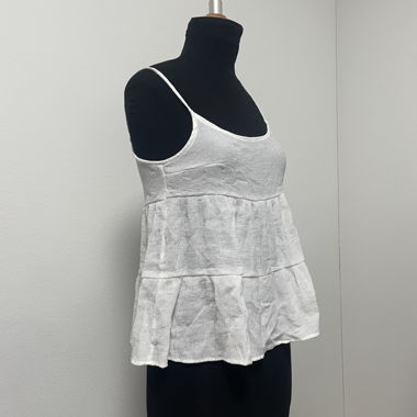 White Flowy Top