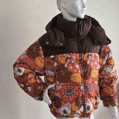 Zara hooded puffer jacket