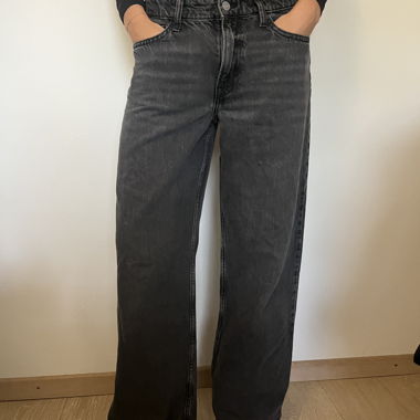 Black Wide-Leg Jean