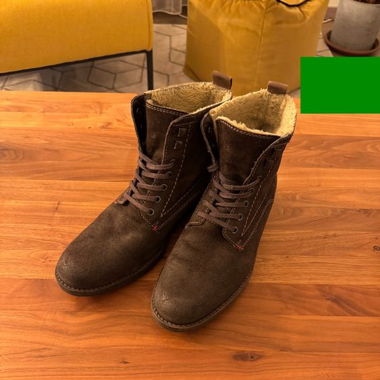 Bottines hiver homme en cuir - taille 42